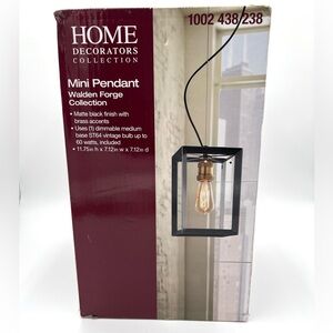 Home Decorators Collection Mini Pendant Walden Forge Collection Indoor NEW!